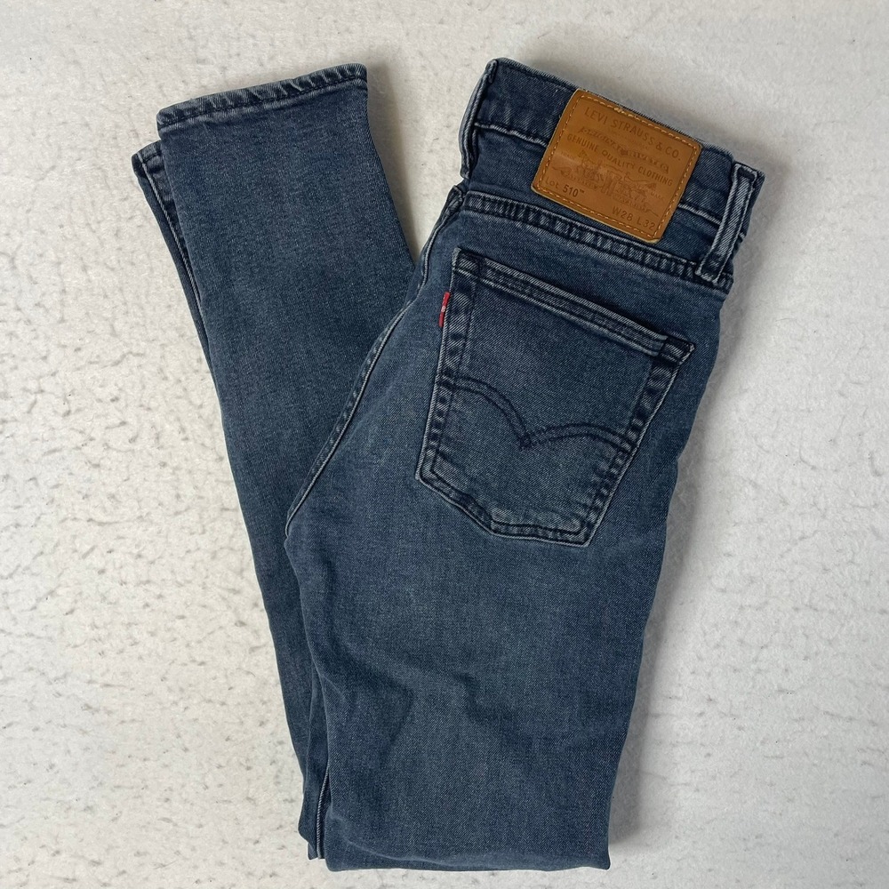 Levi's 510 Skinny Jeans Mens W28 L32 Blue Premium Denim Stretch